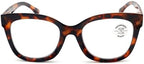 V.W.E. Women Large Oversized Progressive Clear Bifocal Reading glasses - No Line or Bubble - Zero Power on Top Wide Reader