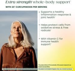 MegaFood Whole Body Turmeric Curcumin Supplement - Turmeric Supplement with Black Pepper & Vitamin C - 475 mg Curcuminoids Per Serving - Antioxidant & Immune Support - Vegan - 90 Tablets, 45 Servings