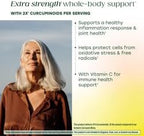 MegaFood Whole Body Turmeric Curcumin Supplement - Turmeric Supplement with Black Pepper & Vitamin C - 475 mg Curcuminoids Per Serving - Antioxidant & Immune Support - Vegan - 90 Tablets, 45 Servings