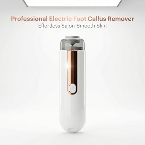 Fabater Electric Feet Callus Remover, 1200mAh Rechargeable Foot File Pedicure Kits, Portable Automatic Foot Scrubber File Professional Tool for Dead Hard Cracked Dry Skin
