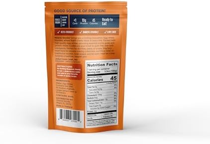 Miracle Noodle Egg White Vermicelli Angel Hair Pasta, 3.5 Oz (Pack of 6), Ready to Eat Egg White Noodles, 10g Protein, 45 Calories, 1g Net Carbs Per Serving, High Protein, Keto, Gluten-Free