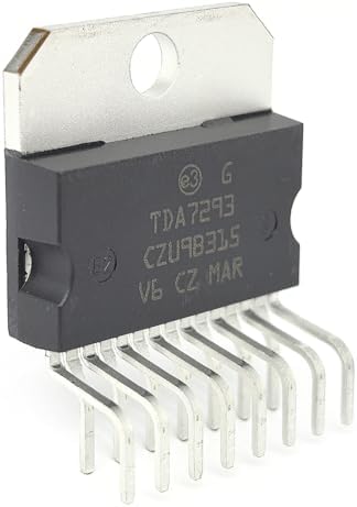 2-Pack TDA7293V & TDA7293 Audio Amplifier IC - 100W 15V/μs Slew Rate ZIP-15 - Compatible with STMicroelectronics & Yamaha Systems - Fixes Protect Overheat Errors