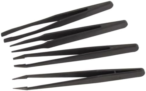 Velleman VTTWSET2 Non-Conductive Tweezers, Multi-Colour, Set of 4 Pieces