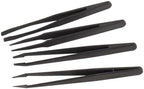Velleman VTTWSET2 Non-Conductive Tweezers, Multi-Colour, Set of 4 Pieces