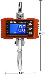 RESHY Digital Crane Scale 2200lb/1000Kg Digital Hanging Scale Industrial Heavy Duty Crane Scale for Farm,Deer,Livestock,Factory,Construction,Hunting CE Certified