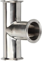 19mm-76mm (3/4"-3") Stainless Steel SS304 3 Way Tee Ferrule 1.5” 2” 3” 4”OD50.5-91MM Fit 1.5"-3" Tri Clamp(38mm x Ferrule 50.5)