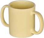 HealthGoodsIn Dual Handle Mug (Double Grip Mug) to Aid Tremors, 11.83 US Fl. Oz. (350 Ml) - Light Lemon Color