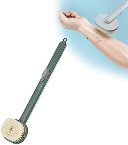Shower Brush, Long Handle Shower Scrub Brush, Long Handle Bathroom Massage Cleaning Brush, Soap Dispenser Back Brush for Shower Brush