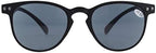 Eyekepper 4-Pack Round Full Coverage Ultrathin Flex Frame Reading Glasses Readers Sunshine Readers +1.75