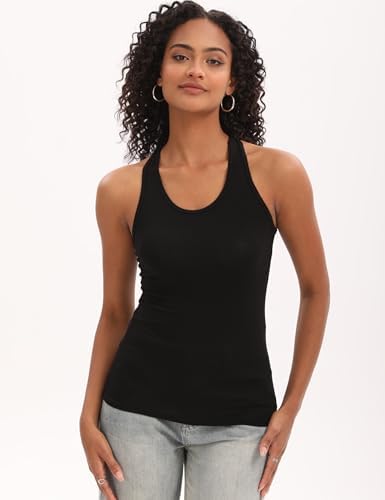BQTQ 5 Pack Racerback Tank Tops for Women Sleeveless Workout Tank Top Ladies Undershirts Slim Fit Tanks Tops