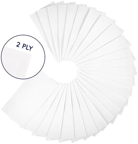 JOLLY CHEF 400 Pack Disposable Paper Napkins, Soft Bathroom Napkins Guest Disposable, 2-Ply White Paper Hand Towels for Halloween, Wedding, Thanksgiving