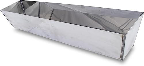 MARSHALLTOWN Heli-Arc Mud Pans, 14 Inch, Heavy Gauge Stainless Steel, Heli-Arc Welded Corners, Sheared Sides to Clean Knives, Hold Joint Compound, Drywall and Plaster, 6396