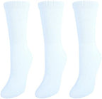 CTM Women's Cushioned Diabetic Crew Socks (3 Pair Pack)