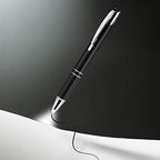 Penyeah Pen with Light, Light Up Flashlight Pen, LED Lighted Pens for Writing in The Dark 2pack - Father's Day Gifts for Dad Husband Men Women Birthday-White