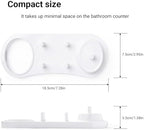 Electric Toothbrush Holder with 1 Charging Stand Slot, 1 Toothbrush Stand and 4 Toothbrush Head Stands + 4 PCS Toothbrush Head Covers for Oral B