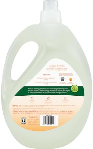 Biokleen Natural Laundry Detergent Liquid - 300 Loads- Eco Friendly Concentrated Plant Based Safe for Kids and Pets No Artificial Colors or Preservatives