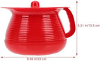Thickened Plastic Urine Basin with Lid Portable Adult Urinal Container Leak-Resistant Spittoon Pot for Men Women Kids Travel Camping 8.07X8.07X5.51 Inches