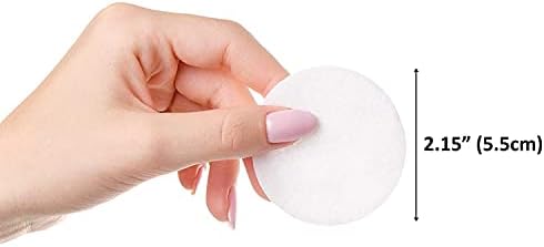 SoulSation Organic Cotton Rounds, 400 Count - Makeup Remover Pads for Face, Lint-Free