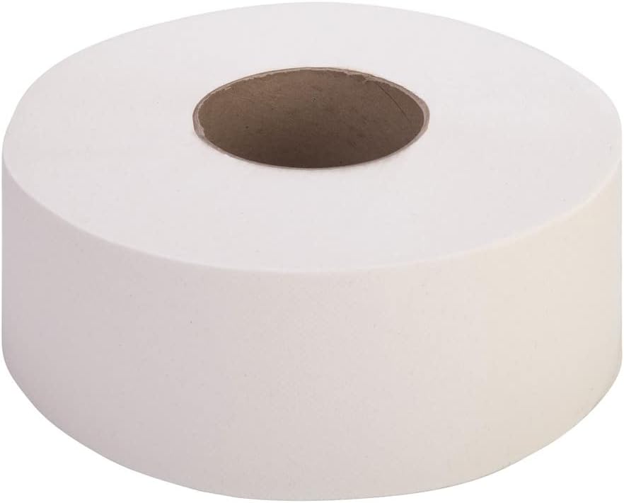 Genuine Joe Jumbo Roll Bath Tissue, 3.3" x 1000', 2-Ply, Natural, 12 Count