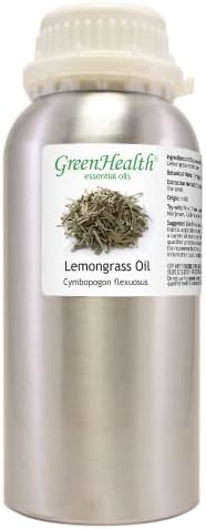 GreenHealth - Lemongrass Essential Oil - 16 fl oz - Aluminum Bottle - 100% Essential Oil