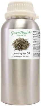 GreenHealth - Lemongrass Essential Oil - 16 fl oz - Aluminum Bottle - 100% Essential Oil