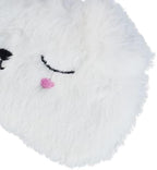 Cute Sleeping Mask, White Dog Soft Plush Fluffy Sleep Mask Men Cartoon Puppy Blindfold Novelty Eye Cover Eyeshade Shade for Kids Girls and Adult Travel (White, Dog)