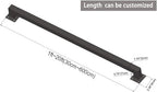 1ft-20ft Hand Railings for Stairs Metal Pipe Staircase Handrail Wall Mount Decoration Rail， for Indoor Stairs & Outdoor Deck Loft Porch Steps Baluster(Black,1ft)