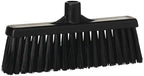 Vikan 31669 Broom,Straight Neck,Medium,12",PP/PBT,Black