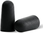 Happy Hippo Soft Foam Earplugs, 33 dB NRR, (50 Pair 100 Ear Plugs) Maximum Protection for Sleeping; Silence Snoring, Airports, Power Tools, Phone Calls, Loud Work Places, Nightclubs (Black)