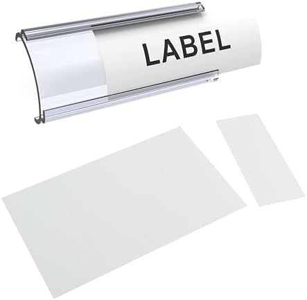 30Pcs Wire Shelf Label Holders, Wire Rack Label Holder, Compatible with Metro and Nexel 1-1/4in Shelves - Paper Inserts Included