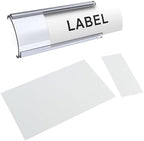 30Pcs Wire Shelf Label Holders, Wire Rack Label Holder, Compatible with Metro and Nexel 1-1/4in Shelves - Paper Inserts Included