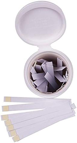 Salinity Test Strips, 0-1000 ppm [Vial of 50 Strips] for Chloride Based Salt Solutions for Science Education