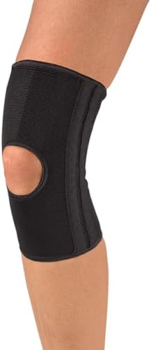 MUELLER Sports Medicine Elastic Knee Brace for Men & Women, Knee Stabilizer for Compression & Pain Relief, Ideal for Arthritis, Sprains, Swelling, Black, Large/X-Large
