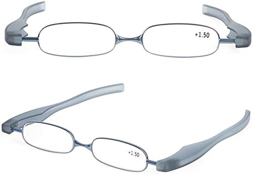 Folding Pocket Reading Glasses for Women Men, Portable Mini Eyeglasses, with Pen Case