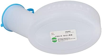 Keenso Leakproof Portable Urinal Bottle Large Capacity Spill Proof Pee Bottle for Male Female, Easy to Clean, Ideal for Bedridden Elderly, Plastic Material (800ml Female)