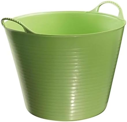 Red Gorilla Small Flexible Plastic Tub, Toy Storage, Laundry, Gardening & More, 14 Liter/3.7 Gallons, Pistachio