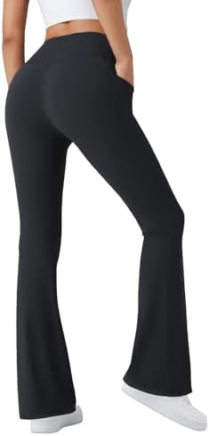 TOPYOGAS Women's Bootcut Yoga Pants High Waist Tummy Control Flare Leggings Workout Bottoms with Pockets