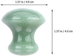 Uonlytech Ice Roller 2Pcs Facial Tools, Green Jade Quartz Massage Rollers Stones Scraping Massage Tool for Women Home Spa