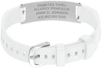 Personalized Medic Gifts, Custom Medical ID Bracelet, Medical Alert Bracelet, Engraved Medical Emergency Bracelet, Stainless Steel Medical Bracelet, Silicone Medical Bracelet, Medical Jewelry, 6-7.5in