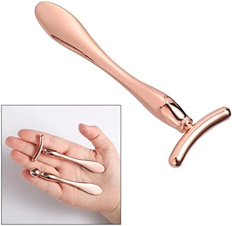 Pimoys 2 Pcs Metal Eye Cream Applicator Face Roller Massager Tool,Eye Massage Wand Stick Women for Facial Massager for Reducing Puffiness Wrinkle gift for women