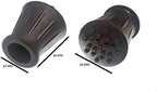 5 x Walking Stick Crutch Frame FERRULES Black Rubber 5/8 INCH 15MM ID