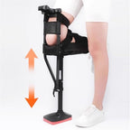 Hands Free Crutch, Ankle Fracture Walker Height Adjustable Knee Crutches for Adults Non-Slip Assistive Device Walking aids,Leg Support,Freedom Leg Brace,Right Leg