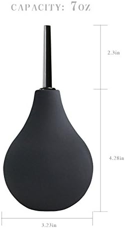 Anal Douche Superior Medical Materials Douche for Women Men enemas Bulbs, 7 Ounce