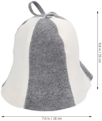 POPETPOP Felt Sauna Hats 3 Pack Thick Insulating Protective Bath Caps with Hanging Loop Comfortable Breathable Sauna Hair Protector for Men and Women Spa Shower