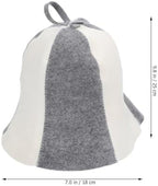 POPETPOP Felt Sauna Hats 3 Pack Thick Insulating Protective Bath Caps with Hanging Loop Comfortable Breathable Sauna Hair Protector for Men and Women Spa Shower
