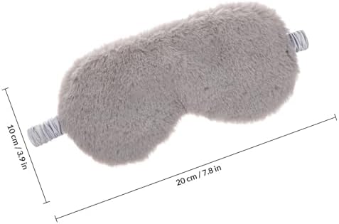 SOIMISS 2pcs Plush Sleeping Eye Masks Cartoon Eye Patches Blackout Soft Artificial Silk Cover for Travel and Rest, Portable Eyeshade and Women