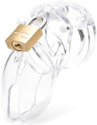 CB-6000S Male Chastity Device, Clear