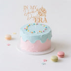 In My Double Digits Era Cake Topper, Happy 10th Birthday Party Decor, 10 Years Birthday Old Decoration, Girls Boys Tenth Bday Rose Gold Glitter