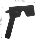DECHOUS Eye Patch for Testing Professional Blindfold Occluder for Astigmatism Tests Non Slip Handle Design Suitable for Eye Chart Exams Black Eye