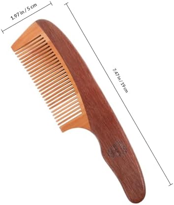 DOITOOL Beard Comb and Facial Hair Brush for Men, Pocket-sized Wooden Styling Comb with Scalp Massage Function, Portable Grooming Tool for Beard and Mustache Care, Travel-friendly